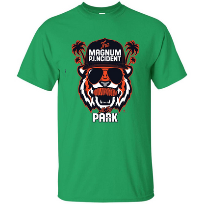 The Magnum P.I.NCIDENT At The Park T-shirt Irish Green