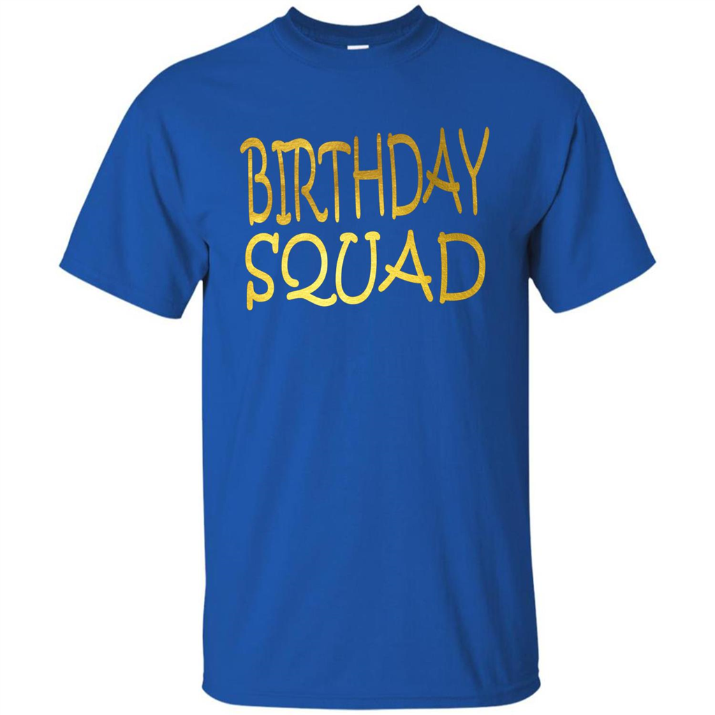 Birthday Squad T-shirt Royal