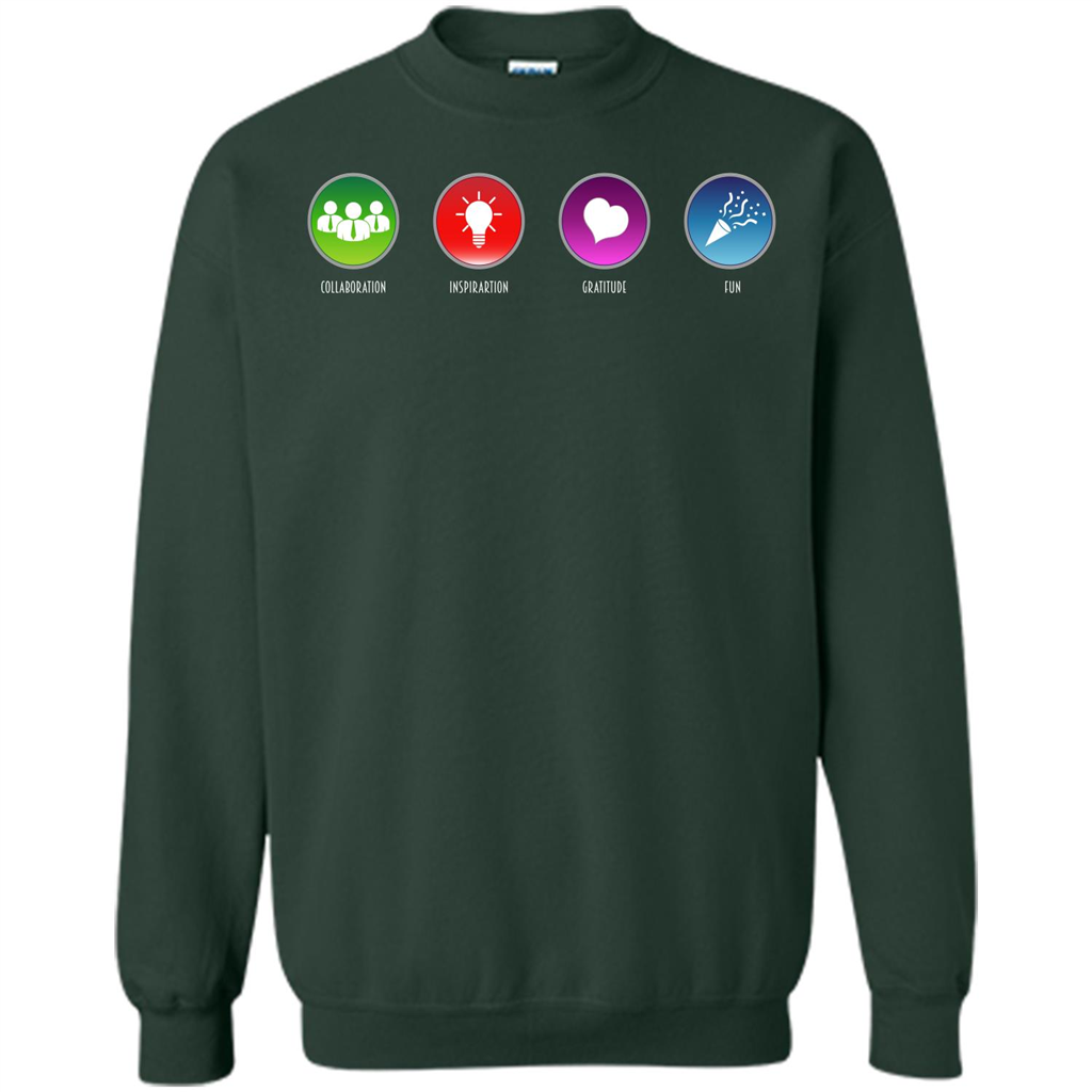 Values Icons T-shirt Forest Green