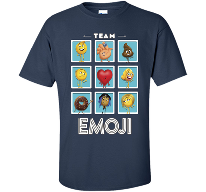 The Emoji Movie Team Emoji Panels Graphic T-Shirt shirt Navy