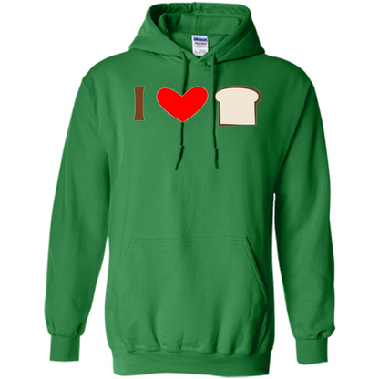 I Love White Bread T-shirt Irish Green