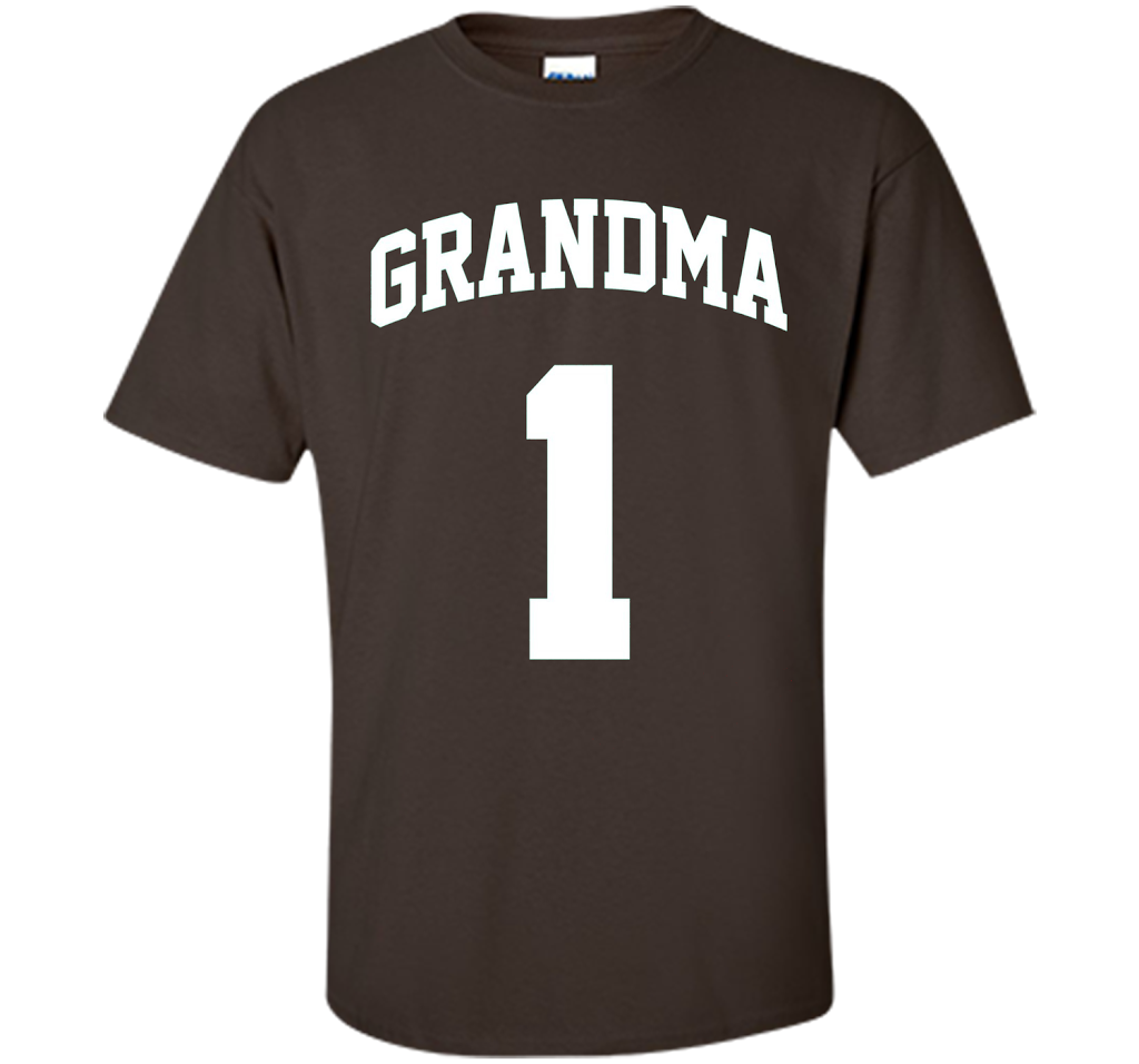 Number One Grandma T-Shirt shirt Dark Chocolate