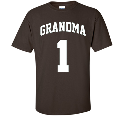 Number One Grandma T-Shirt shirt Dark Chocolate