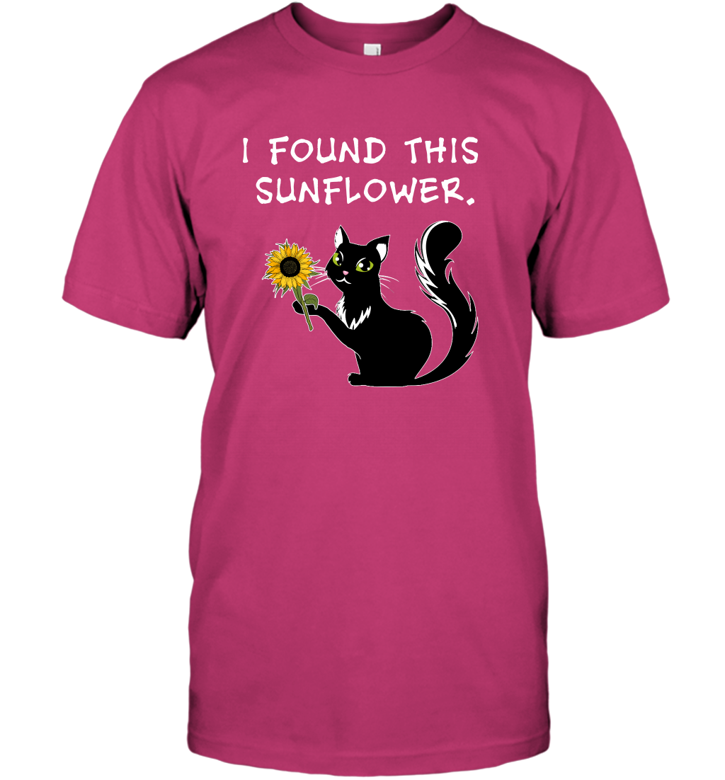 I Found This Sunflower Cat Shirt T-Shirt T-Shirt Heliconia