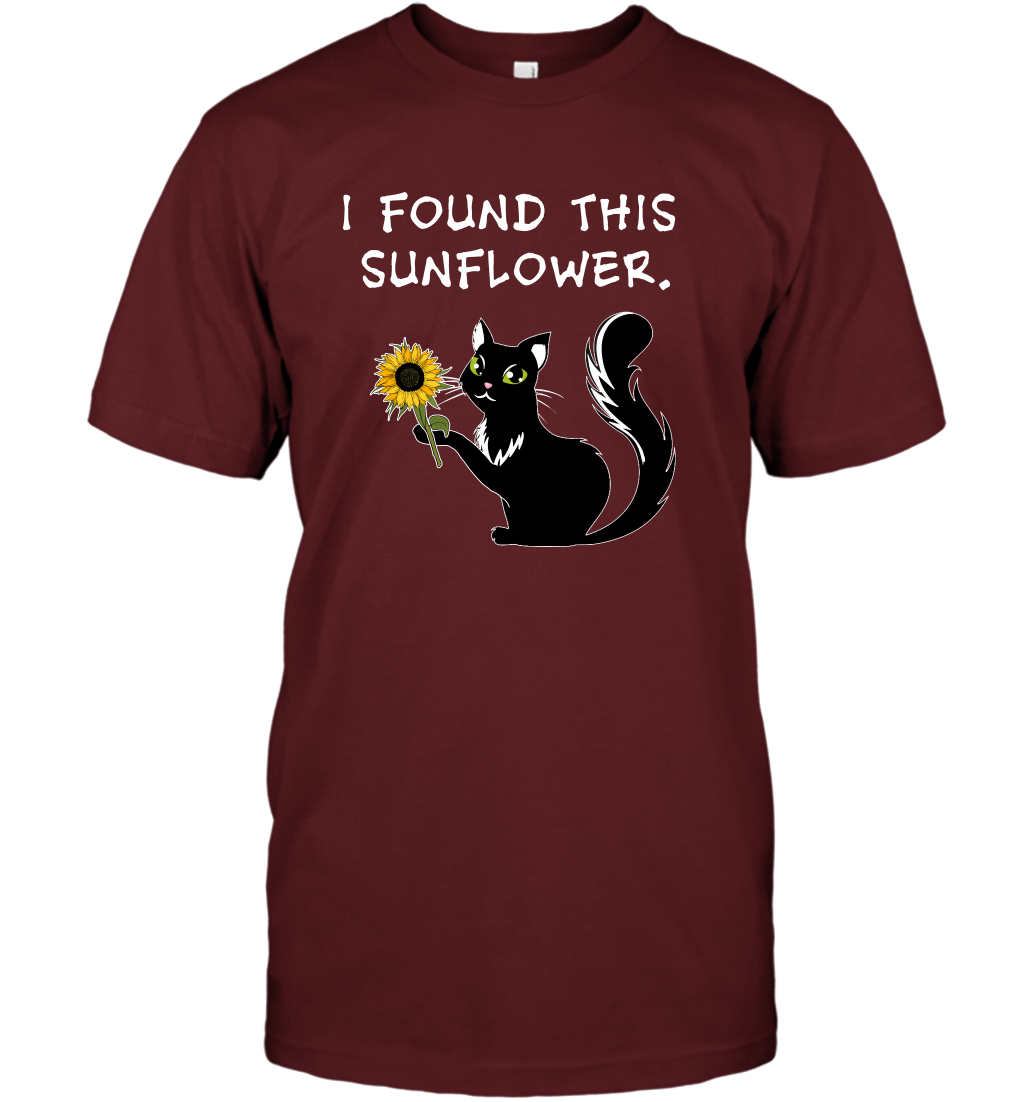 I Found This Sunflower Cat Shirt T-Shirt T-Shirt Cardinal