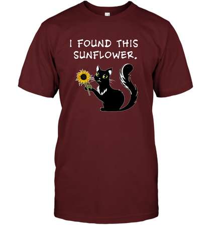 I Found This Sunflower Cat Shirt T-Shirt T-Shirt Cardinal