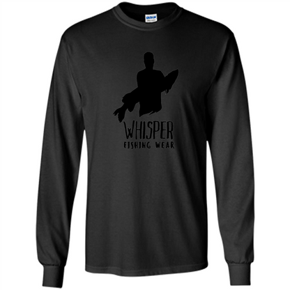 Fishing Lover T-shirt Whisper Fishing Wear Black