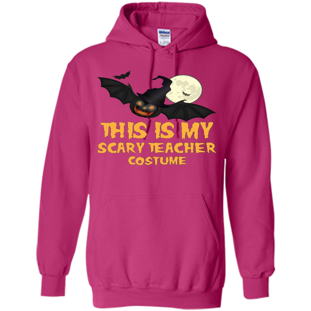Funny Halloween Teacher T-shirt This is My Scary Teacher Costume Heliconia
