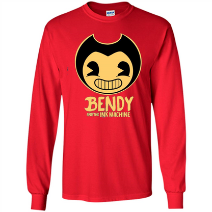 Cartoon Internet Game T-shirt Bendy And The Ink Machine Red
