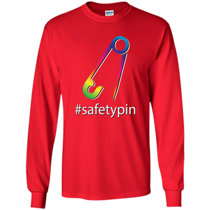 Safety Pin Campaign Against Violence T-Shirt Red