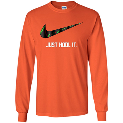 Funny Saying Just Hodl It T Shirt Cryptocurrency T-Shirt Orange