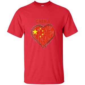 Chinese T-shirt Chinese Flag Shirt