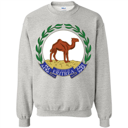 Eritrea Emblem T-shirt National Heritage Pride Ash