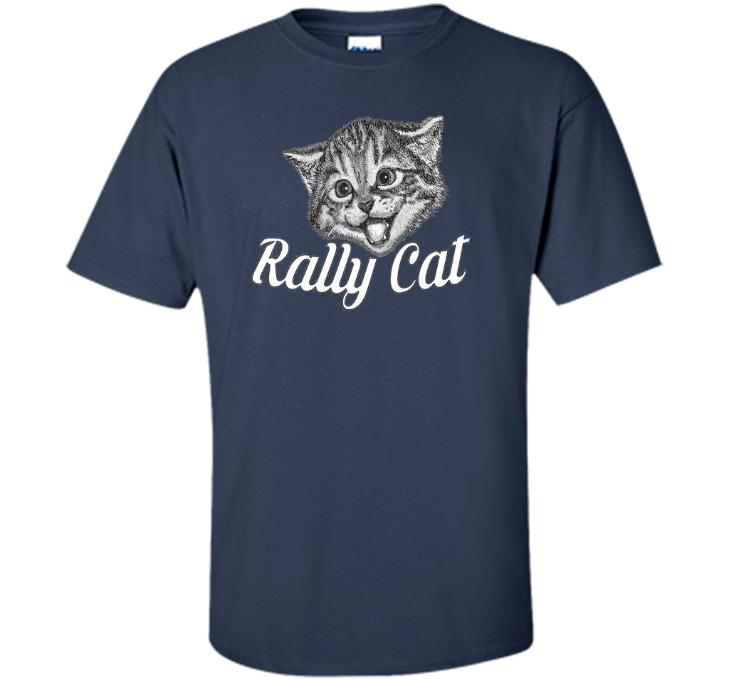 Cat Lover T-shirt Saint Louis Rally Cat T-shirt Navy
