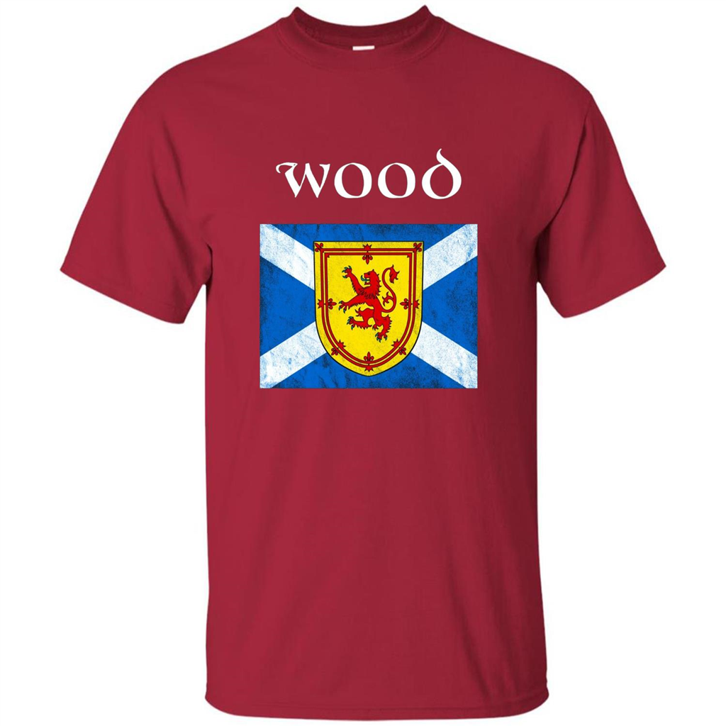 Scottish Clan Wood T-shirt Cardinal