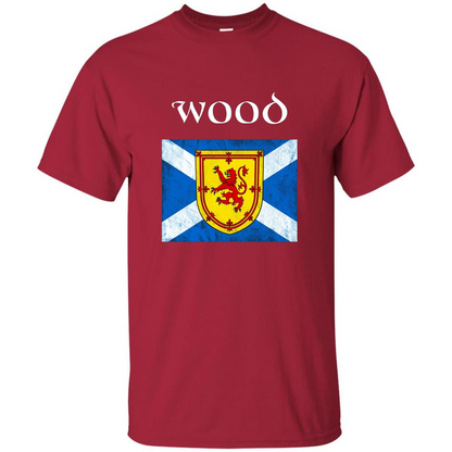 Scottish Clan Wood T-shirt Cardinal