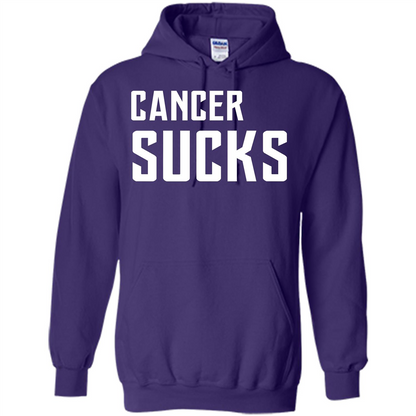 Cancer Sucks T-shirt Purple