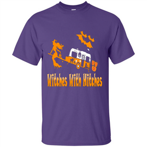Funny Halloween T-shirt Witches With Hitches Camping