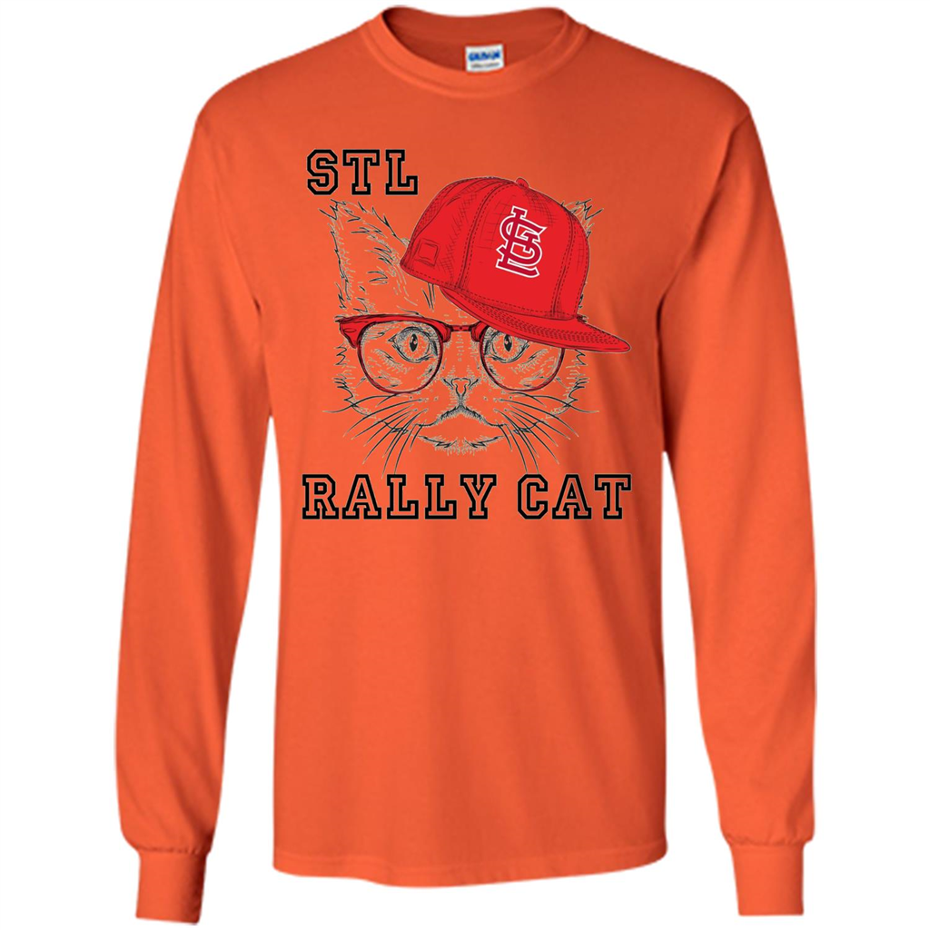 STL Rally Cat T-Shirt Saint Louis Rally Cat T-shirt Orange