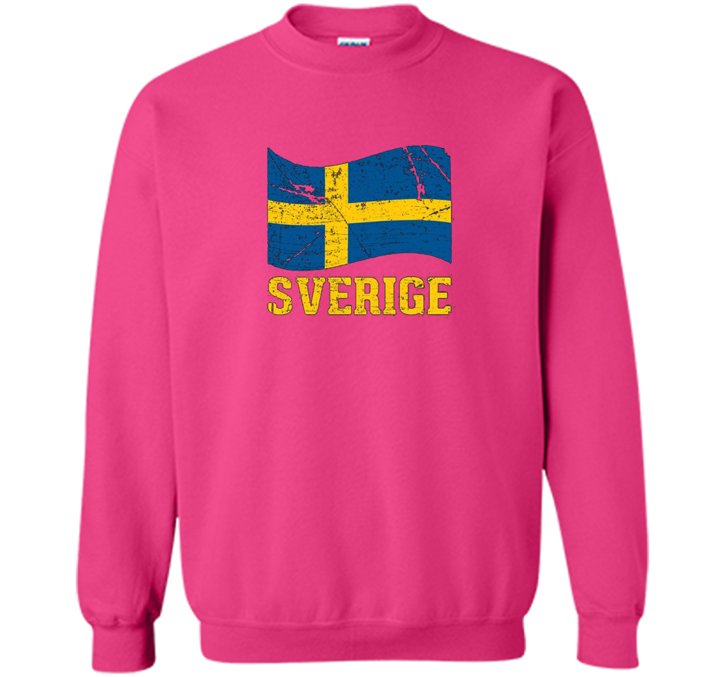 Swedish Flag, Sverige Souvenir Vintage T-Shirt t-shirt Heliconia