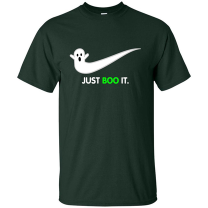 Just Boo It T-shirt Halloween Shirts Forest Green