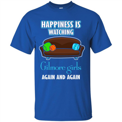 Movie T-shirt Happiness Is Watching Again And Again Royal