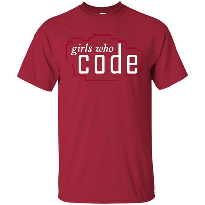 Coder T-shirt Girls Who Code T-shirt Cardinal