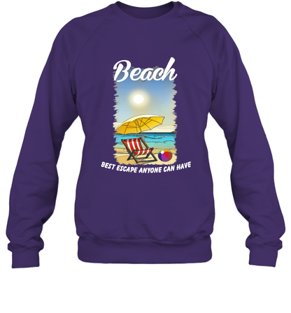 Beach Best Escape Anyone Can Have Summer Holiday Shirt Sweatshirt Purple