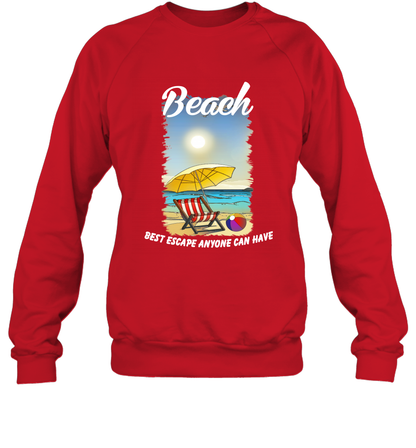 Beach Best Escape Anyone Can Have Summer Holiday Shirt Sweatshirt Red