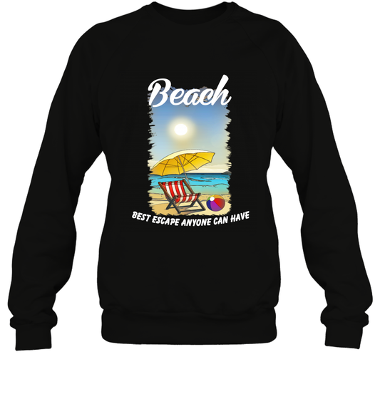 Beach Best Escape Anyone Can Have Summer Holiday Shirt Sweatshirt Black
