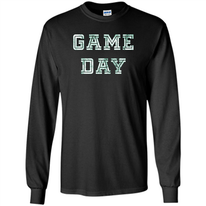Game Day Football T-Shirt For Football Fans Black