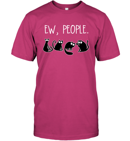 Cats Saying Ew People Cat Lovers Shirt T-Shirt Heliconia