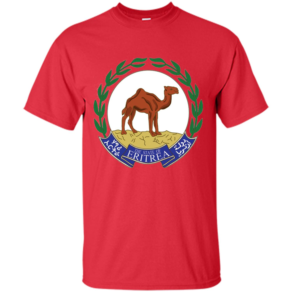 Eritrea Emblem T-shirt National Heritage Pride Red