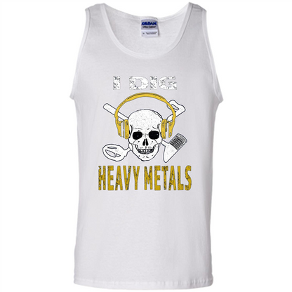 I Dig Heavy Metals Metal Detector Skull Treasure Hunt T-shirt