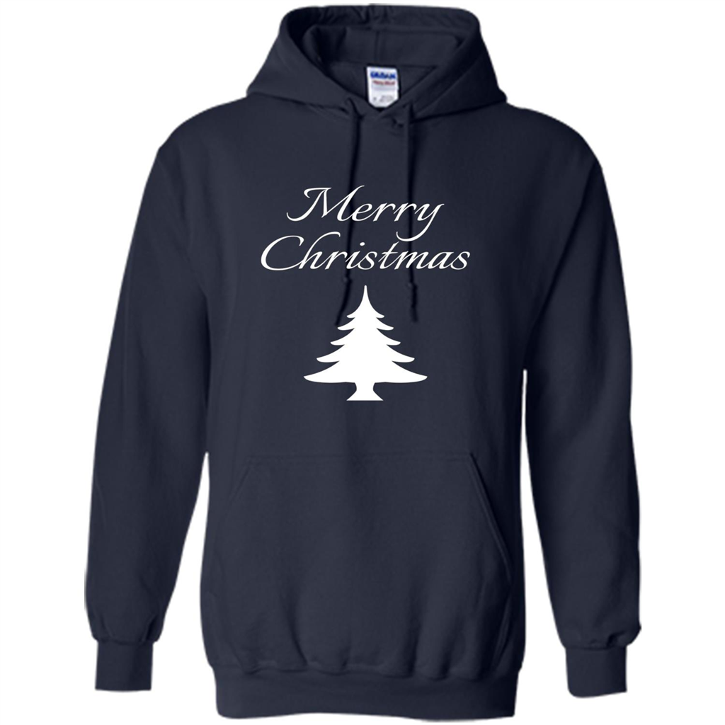Merry Christmas Xmas Tree T-Shirt Navy