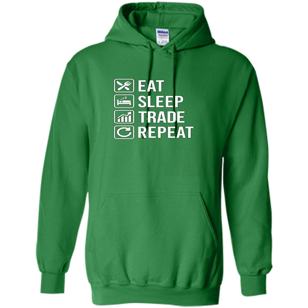 Eat Sleep Trade Repeat T-shirt Irish Green