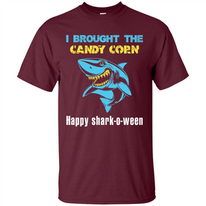 Shark T-shirt I Brought The Candy Corn Happy Shark-o-ween T-shirt