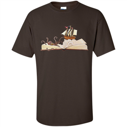 Book Reader T-shirt Love To Read Book Dark Chocolate