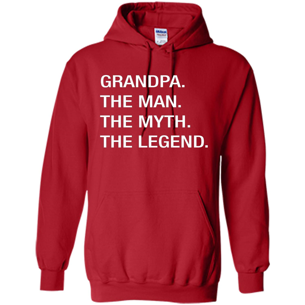 Grandpa The Man The Myth The Legend T-shirt Red