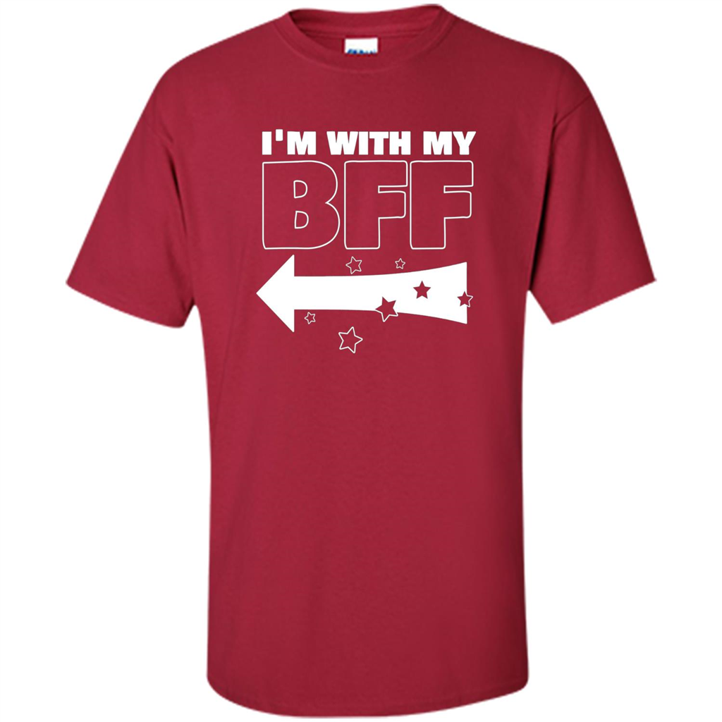 BFF Left T-shirt I'm With My BFF Cardinal