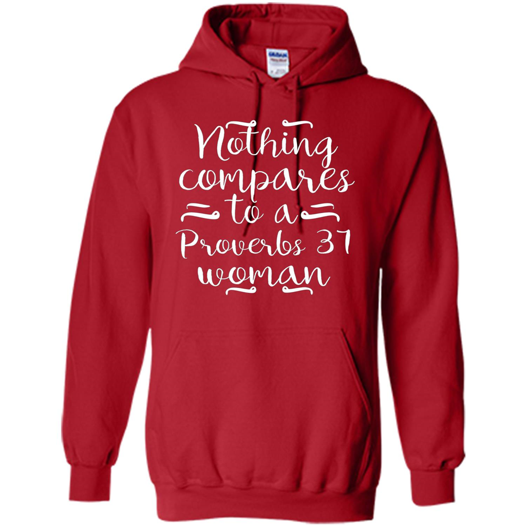 Christian T-shirt Nothing Compares To A Proverbs 31 Woman Red