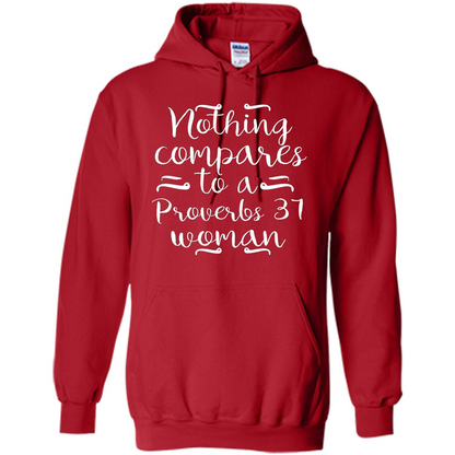 Christian T-shirt Nothing Compares To A Proverbs 31 Woman Red