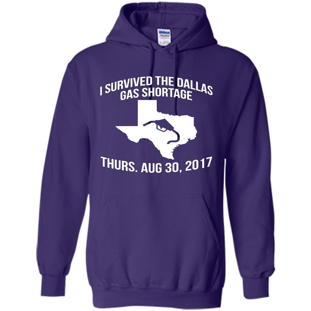 I Survived The Dallas Gas Shortage Thurs. Aug 30, 2017 T-shirt Purple