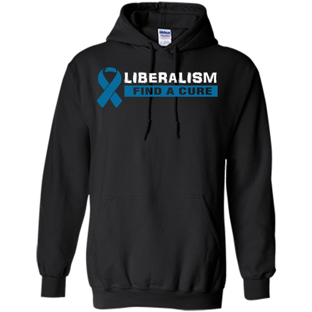 Cancer Awareness T-shirt Liberalism Find A Cure T-shirt Black