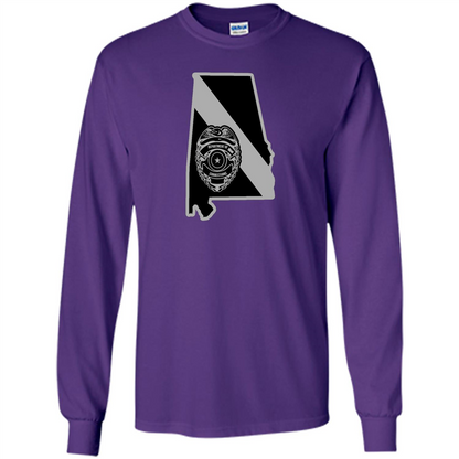 Corrections Officer Thin Silver Line Family Support Alabama Purple