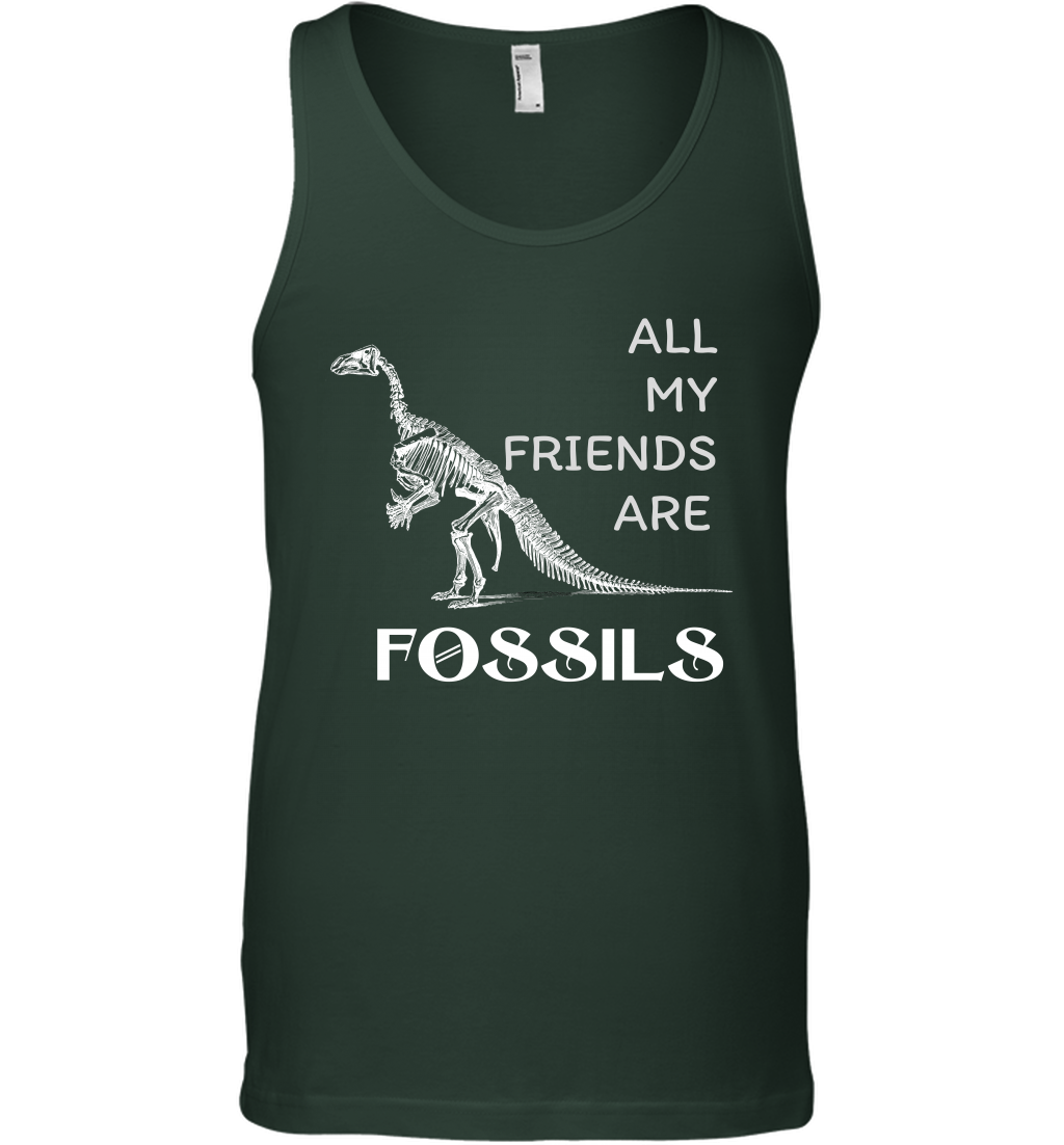 All My Friends Are Fossils Shirt Tank Top Forest Green