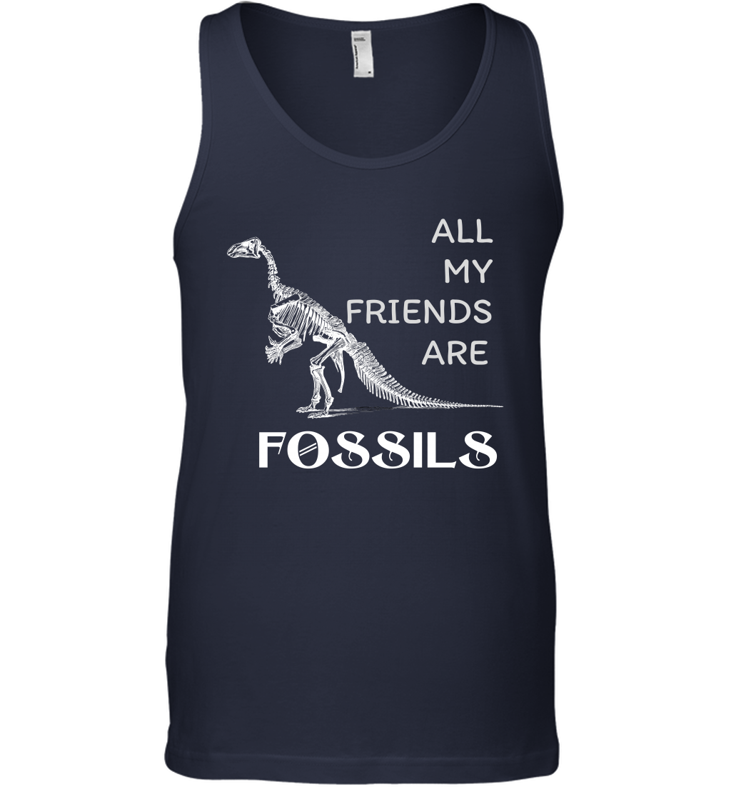 All My Friends Are Fossils Shirt Tank Top Navy