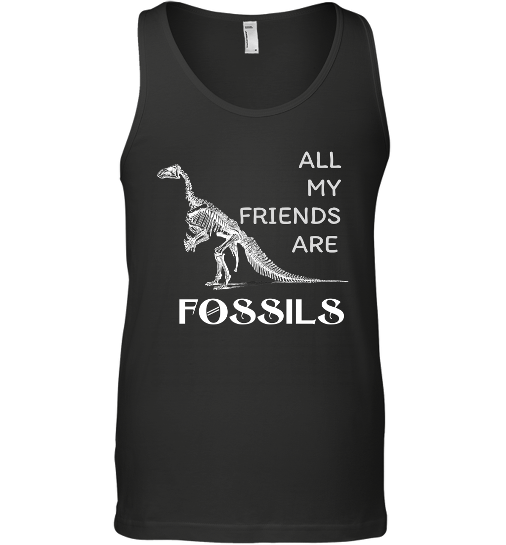 All My Friends Are Fossils Shirt Tank Top Black