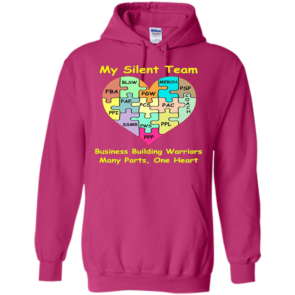 Business Building Warriors T-shirt My Silent Team Many Parts, One Heart Heliconia