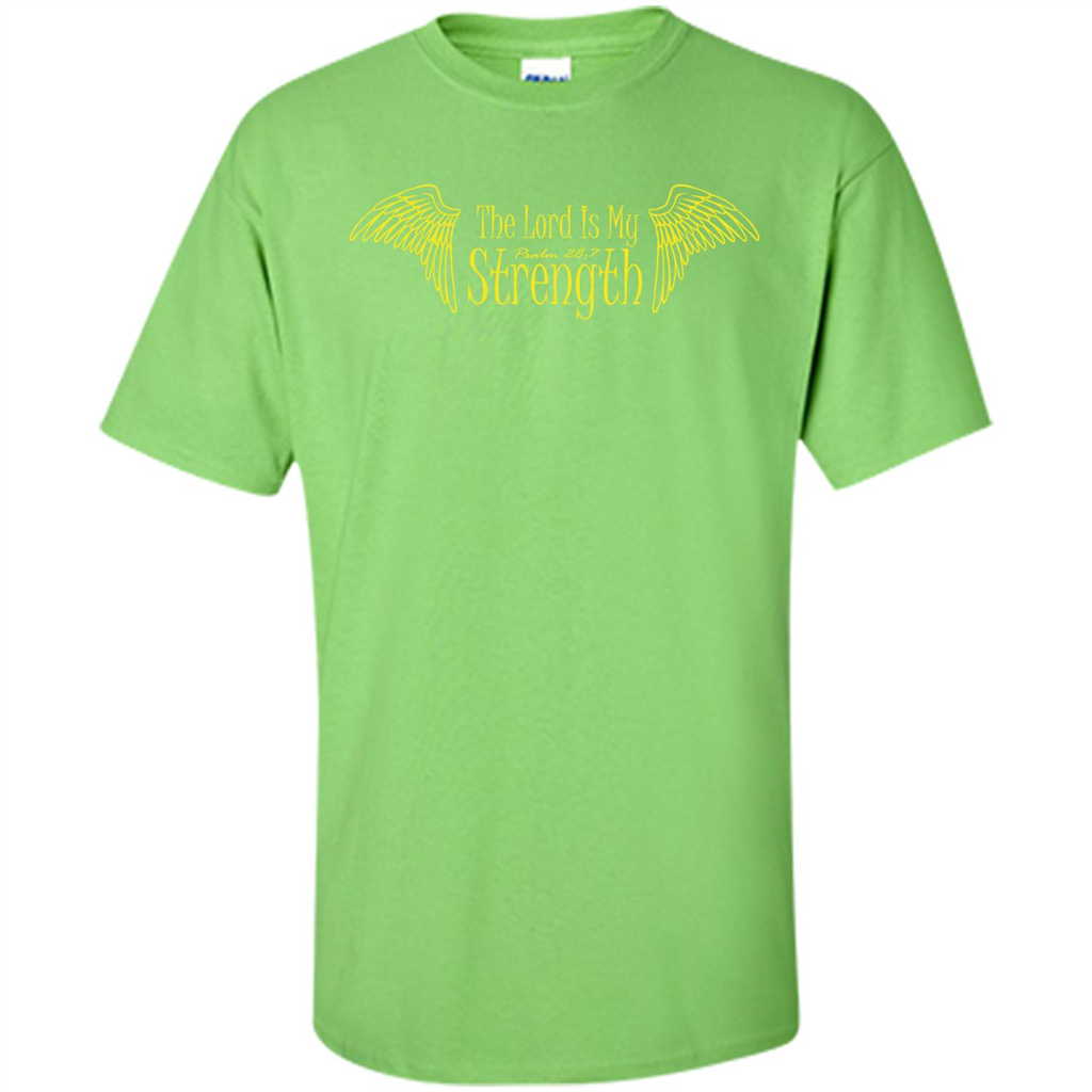 Christian T-shirt The Lord Is My Strength Lime